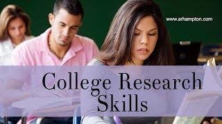 College Research Skills Tutorial