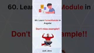 What is  FormsModule in Angular? #shorts #angular #interview