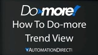 Do-more How To Do-more: Trend View from AutomationDirect