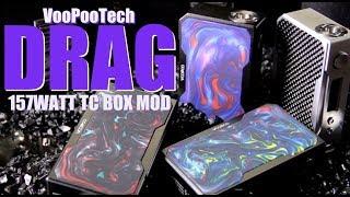 VooPooTech "DRAG" 157Watt TC  [RESIN EDITION] Box Mod with GENE CHIP (BOX MOD REVIEW)