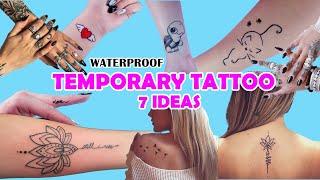7 WAYS - HOW TO MAKE TEMPORARY TATTOO AT HOME -EASY AND WATERPROOF