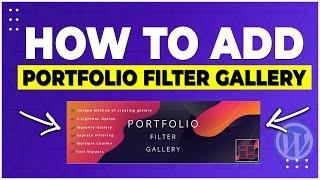 Portfolio Filter Gallery Wordpress Plugin Tutorial (2021)