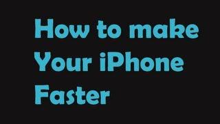 How to Make your iPhone FASTER! [Jailbreak Needed]