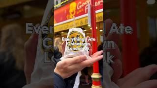 Everything I Ate in Chinatown London  #shorts #chinatown #london