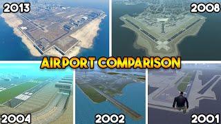 COMPARING AIRPORT FROM EVERY GTA GAME ! (GTA 5, GTA 4, GTA SAN, GTA VC, GTA 3)