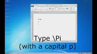 Word Pi symbol / sign