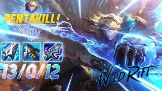 NEW EZREAL BUILD IS SO OP | PENTAKILL | 13KILLS | WILDRIFT