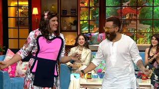 Saif Ali Khan Dance With Swapna   (Krushna) on "Second Hand Jawaani" song in The Kapil Sharma Show |