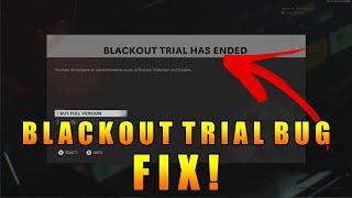 Black Ops Cold War: HOW TO FIX "BLACKOUT TRIAL HAS ENDED" BUG / GLITCH FOR XBOX 1 / PS4 / PC