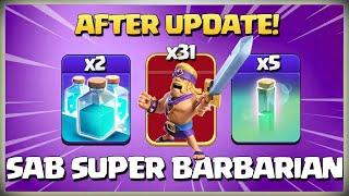 After Update! TH14 Super Barch | Th14 Super Archer Blimp Super Barbarian Strategy! Best Th14 Attack