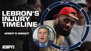 Windy on LeBron's injury timeline ️ 'We just DON'T REALLY KNOW, so CHILL OUT!' | Get Up