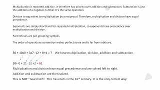 Math Puzzle Crash Course Order of Operations Without Parentheses or Brackets