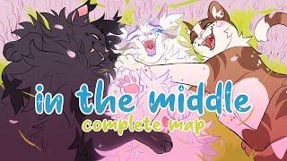 IN THE MIDDLE  Complete Feathertail/Nightcloud/Leafpool AU MAP