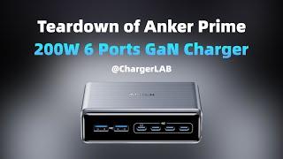 Teardown of Anker Prime 200W 6 Ports GaN Charger