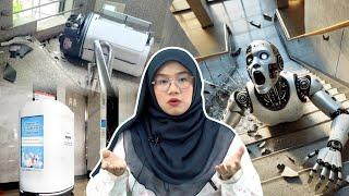 Robot Korea Terjun Tangga Sebab Stress