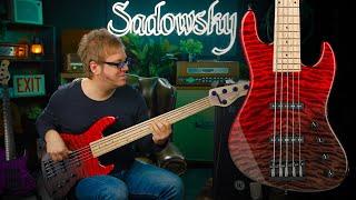 WOW! Amazing Custom Sadowsky Bass w. Red Quilted Maple Top | Sadowsky Germany Custom Work Shop