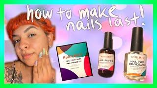 How To Prep Nails for Polygel Application  For Beginners  Modelones Nail Dehydrate & Primer Kit