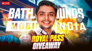 Free ROYAL PASS GIVEAWAY  Maxing Out New RP in New BGMI 3.4 Update | BGMI LIVE w BIXI OP