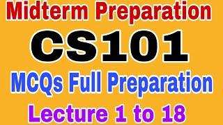 CS101 Midterm Mcqs Preparation 2024 || CS101 midterm Mcqs 2024||Cs101 Midterm Mcqs Preparation 2024