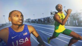 Usain Bolt VS Noah Lyles [3D SPEED COMPARISON]