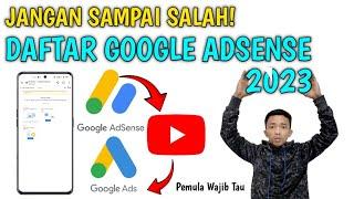 CARA DAFTAR GOOGLE ADSENSE 2023 ! Tanpa 4000 Jam Dan 1000 Subscribe