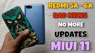 BAD NEWS - REDMI 5A & Redmi 6A No More Miui 11 Updates