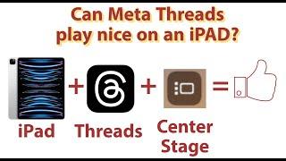 Sort of making the new Meta Threads app useable on an iPad.