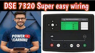 Generator control panel | DSE 7320MKII controller wiring |Generator working principle