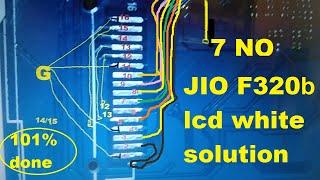 Jio f320b white display solution 100% done