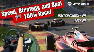 Pole to Podium? Ferrari's Spa Challenge | 100% Race | 22 Laps of Precision | F1 24