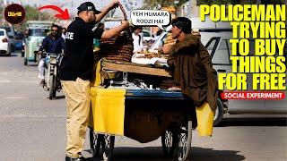 Policeman Trying To Buy Things For Free ( Social Experiment ) ( Part 2 ) - Dumb TV