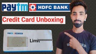 Paytm Hdfc Credit Card Unboxing | Paytm Hdfc Bank Credit Card Unpacking 2024