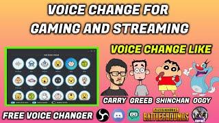 VOICE CHANGER FOR PUBG MOBILE | VOICE CHANGE LIKE SHINCHAN OGGY