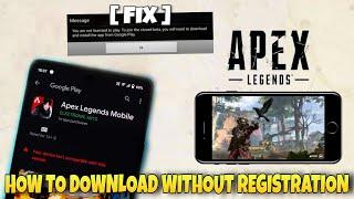 Apex Legends Mobile: India - How to Download or Access without Play Store Registration | Gameplay