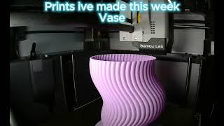 3D PRINTING TIMELAPSE, Prints ive made this week! #bambulab #x1carbon #3dprint