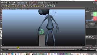 Maya 3D Animation - Animating a character to pick up objects(Parent/Constraint)