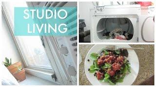 STUDIO LIVING ON A BUDGET // VLOG