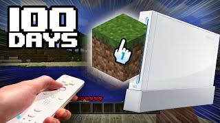 I Spent 100 Days in Minecraft Wii