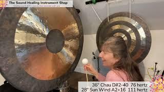 Jean Luc's Option #2 36" Chau gong and a 28" Sun Wind Gong