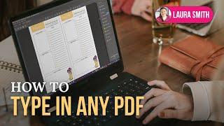 How to Type in any PDF