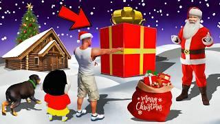 GTA V : Franklin & Shinchan Celebrate Christmas With Santa Claus in GTA 5 ! in Telugu