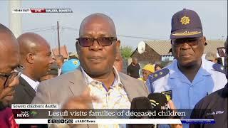 Food Poisoning | Lesufi visits families of deceased children