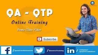 QA - QTP Online Training Demo Video | QA - QTP Tutorial for Beginners