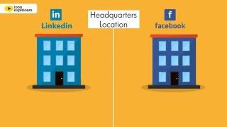 Facebook vs. LinkedIn for professionals - Infographic Video