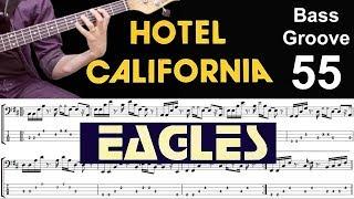 HOTEL CALIFORNIA (Eagles) How to Play Bass Groove Cover with Score & Tab Lesson