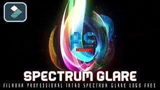 قالب فيلمورا إحترافي مجاناً | Filmora Professional Intro Spectrum Glare Logo Free