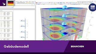 Gebäudemodell für mehrgeschossige Gebäude | RFEM 6 von Dlubal Software