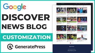 Create a Discover News Blog Website With Dark Mode Using GeneratePress