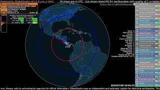 M5.3 Earthquake hits Panama / Costa Rica border - July 8, 2024