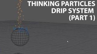 Cinema4D Tutorial: Thinking Particles Simple Drip System [Part 1] (Beginner)